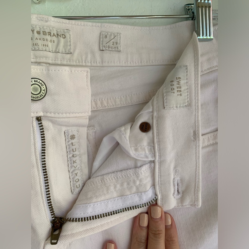 🍀 Lucky brand sweet boot white jeans 🍀 - Picture 7 of 11